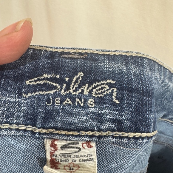Silver Jeans Womens Size 34 Blue Straight Leg Western Mid Rise Casual - Picture 10 of 10